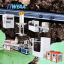 HWYAA HDPE/PE/LDPE Inlaid Continuous Flow Strip In-line Drip Irrigation T Tape Manufacturing Line Making Machine Extruder