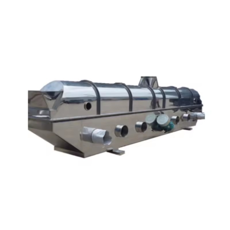 Horizontal Vibrating Fluid Bed Dryer for Chemical & Food Processing Energy Saving Gas Heated