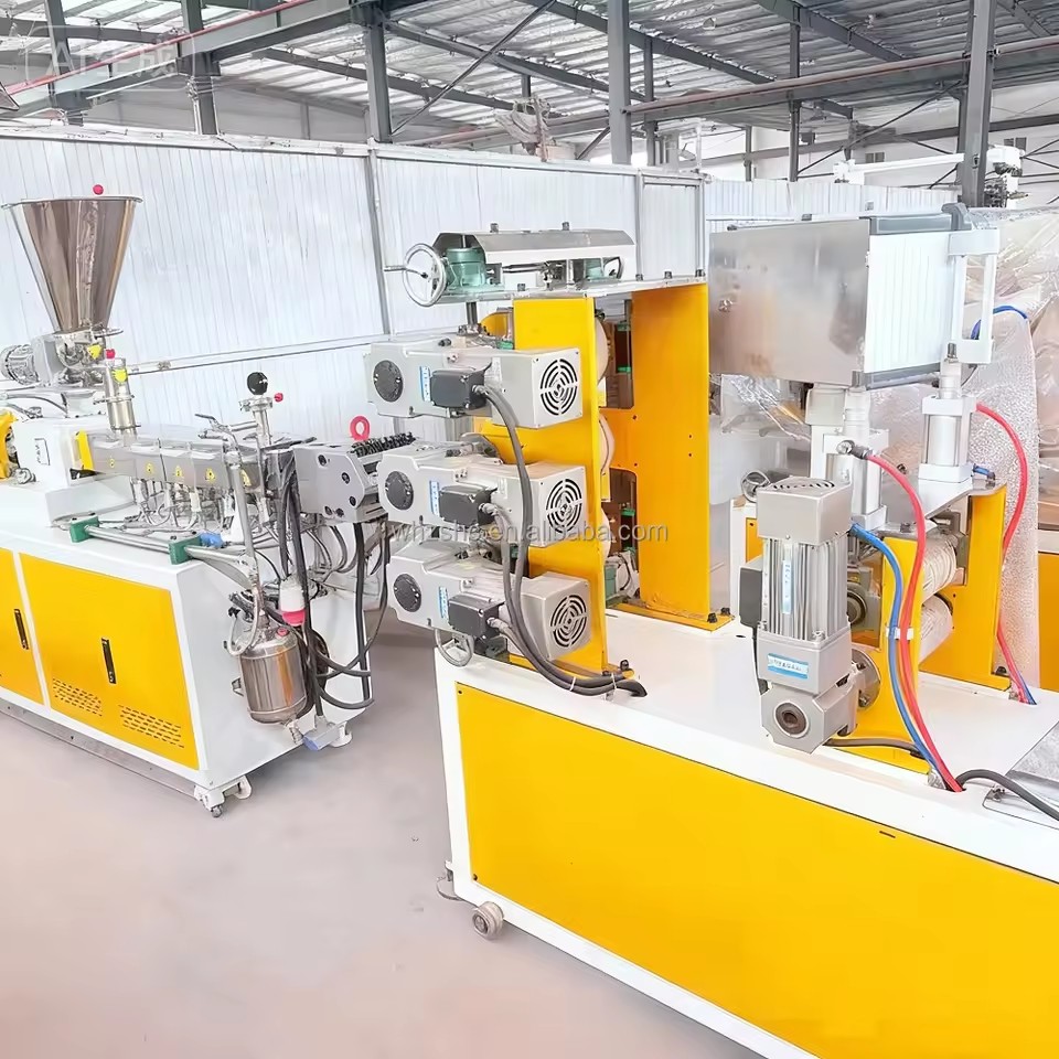 HDPE Plastic Board Extruder Production Machine for Small Business Energy Saving Motor & Bearing Equipped Single Screw Design