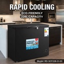 X 228L Refrigerated Freezer Outdoor Stall for Both Refrigeration and Freezing Purposes.Solar Panel. DC 12V/24V Solar Freezer.