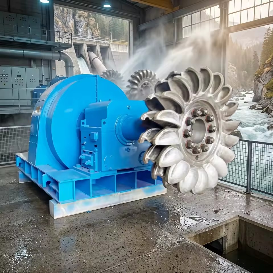 Pelton Wheel Turbine Water Turbine Generator for River Hydropower Projects