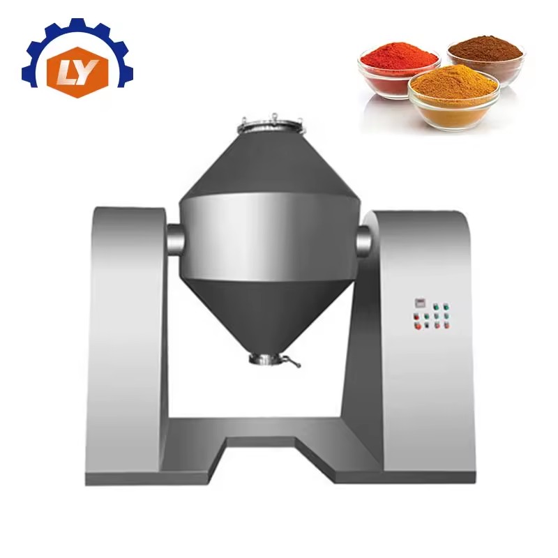 Food Grade SUS304 SUS316 Customized Intelligent 1500L Double Cone Drum Mixer Tapered Vacuum Dryer