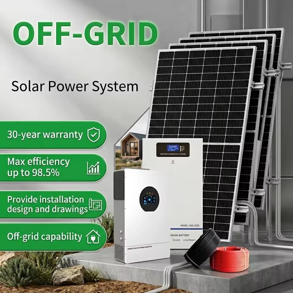 Turnkey 20000 Watt 20KW/10KW Solar Energy Station Off Grid Electricity Generation One Stop Service Photovoltaic Modules Rack