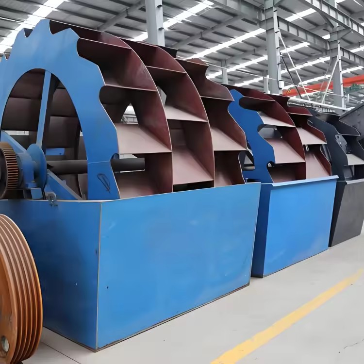 Keweite New Construction River Stone Ore Sand Washer with Gear AC Motor 80t/h Capacity Wheel Type Clean