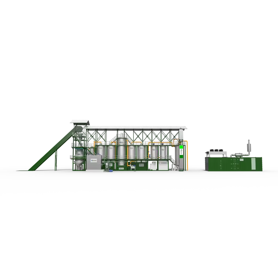 Waste to Electricity Plant Waste Gasification Power Generation Solution Waste Composting Equipment