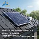 Efficient 30KW Monocrystalline Silicon Ground Mounting Off-Grid Power Generation System MPPT Controller Lithium Ion Battery