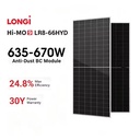 Longi HI-MO9 LR8-66HYD Bifacial Double Glass 635W 640W 645W 650W 655W 660W 665W 670M N-Type Solar Panels for Solar Power System