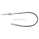 [WIGA]GX-QL24 Steel Flexible Rubber Hose Grease Nipple 1/8"-28 BSPT Thread Quick Release Heavy Duty Zerk Fittings Agricultural
