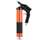 Continuous Cycle 6000 Psi High Pressure Pistol Grip Grease Gun 14 Oz Capacity With 18 Inch Flex Hose And Extension Rigid