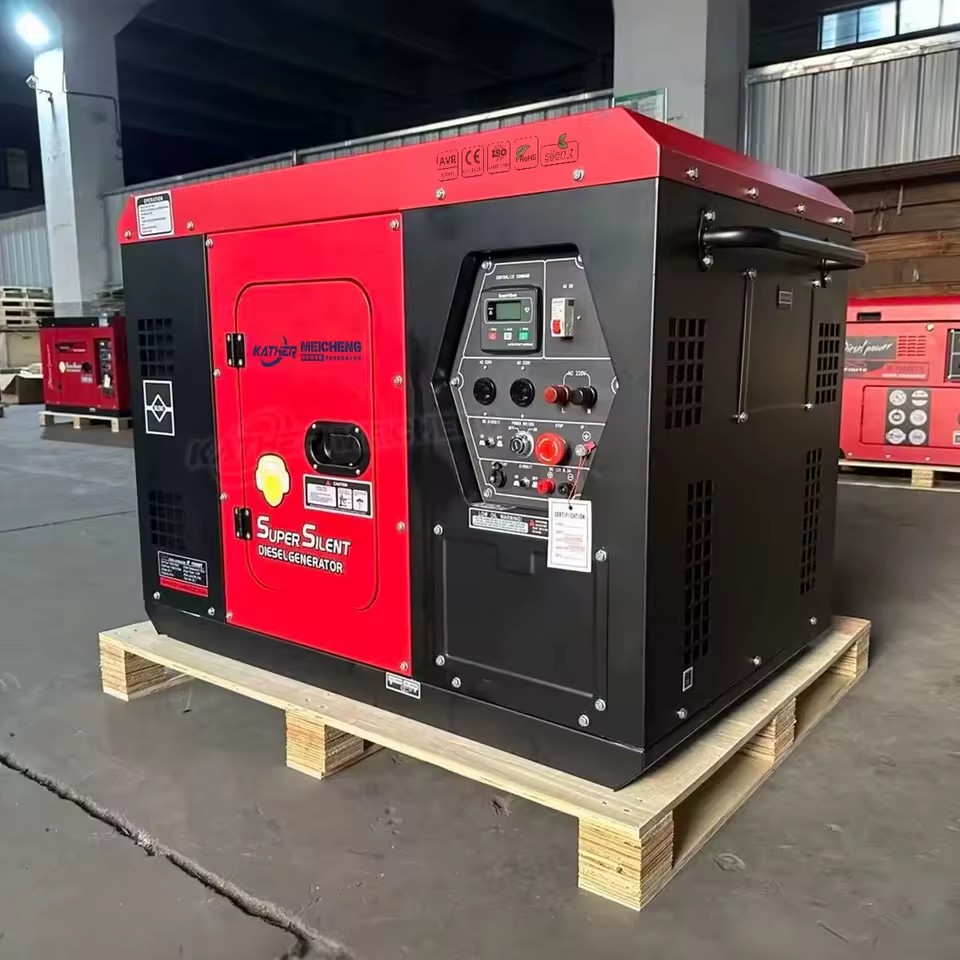 Small Household 5kva 10kva Silent Diesel Generator 6kva 7kva 8kva 4 Stroke Electric Start Portable Silent Diesel Power Generator