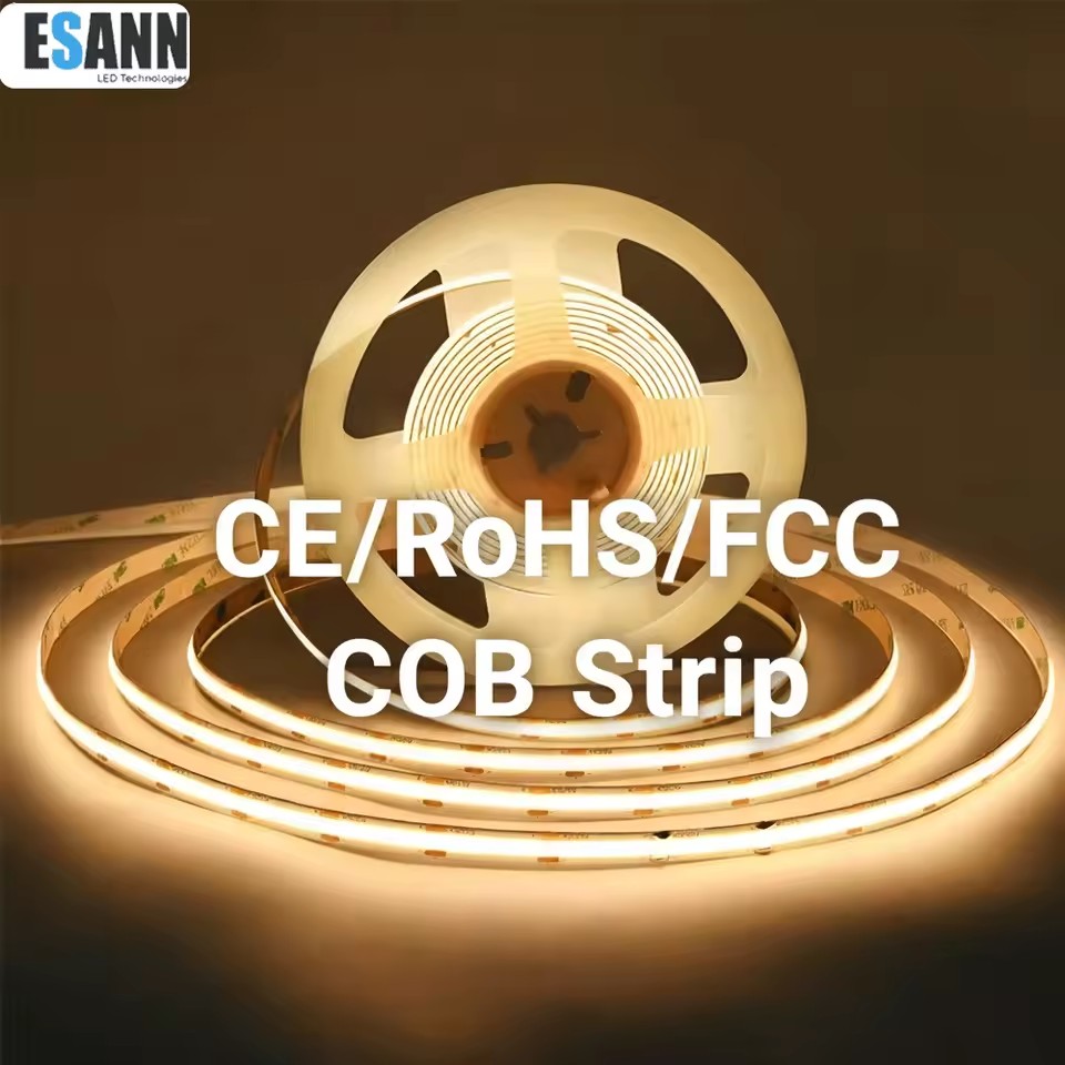 DC12V COB LED Strip Light 320leds/m Flexible Super Bright LED Strips Warm White 3000K Indoor Outdoor