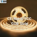 DC12V COB LED Strip Light 320leds/m Flexible Super Bright LED Strips Warm White 3000K Indoor Outdoor