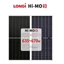 Longi Solar Energy 670W Hi-MO 9 LR8-66HYD High Quality 635~670M N-Type Topcon Monocrystalline Bifaical Dual Glass Solar Panel