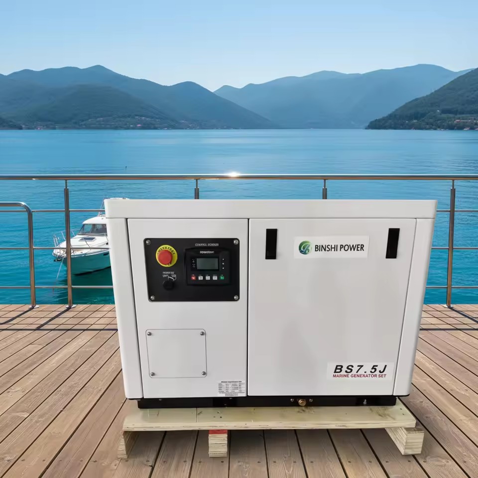 8KW 10KW 12KW 15KW 20KW 25KW 30KW Seawater Cooling Dual Voltage Marine Diesel Generator Set for Boat