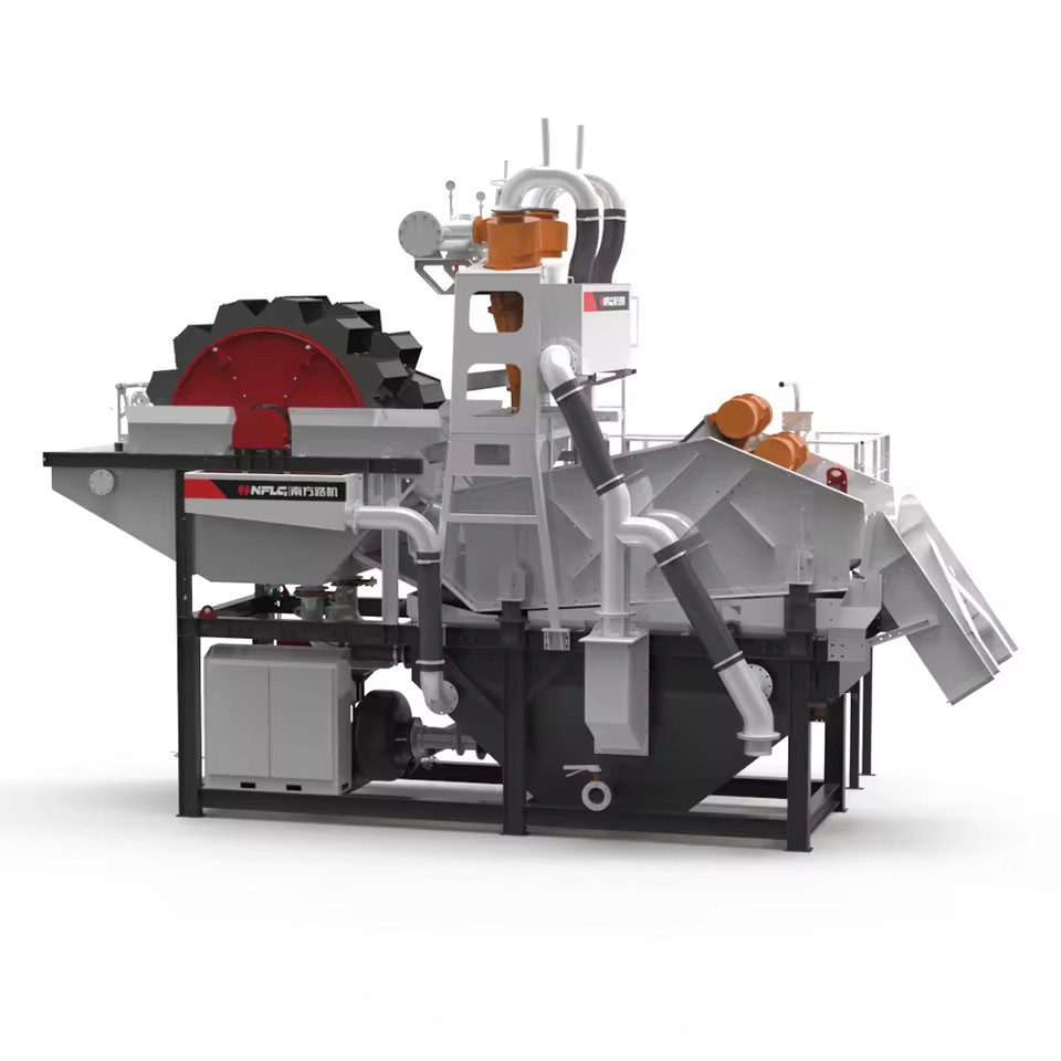 160-200 TPH Modular Sand & Gravel Washing Plant with Water Recycling AC Motor & Bearing Long Service Life