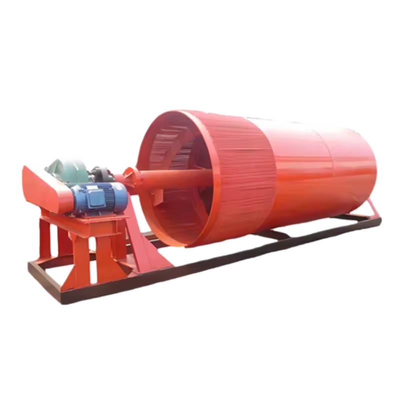 Versatile Rotary Drum Stone Washer with Gear and 15kw AC Motor 40-150t/h Capacity for Clay Ore and Mud Stone Washing