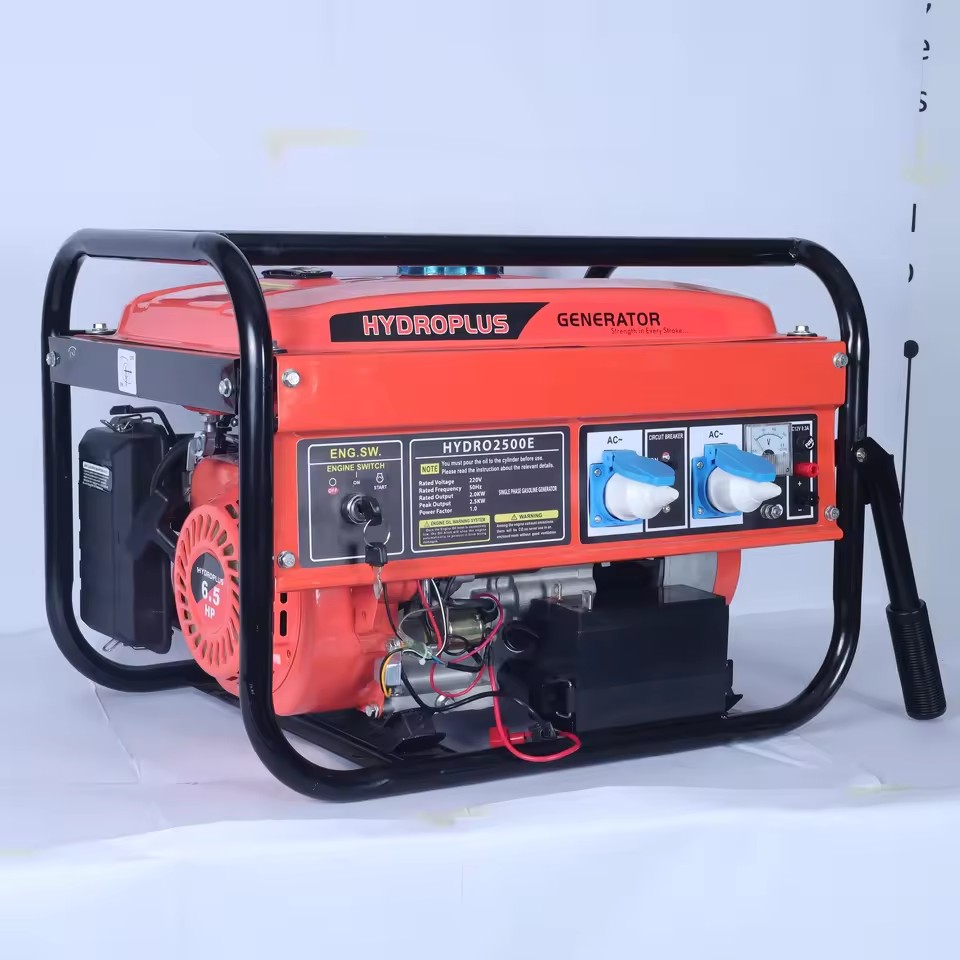 HYDROPLUS 2500W Gasoline Generator 6.5HP 230V 50Hz Air-Cooled Portable for Residential Use