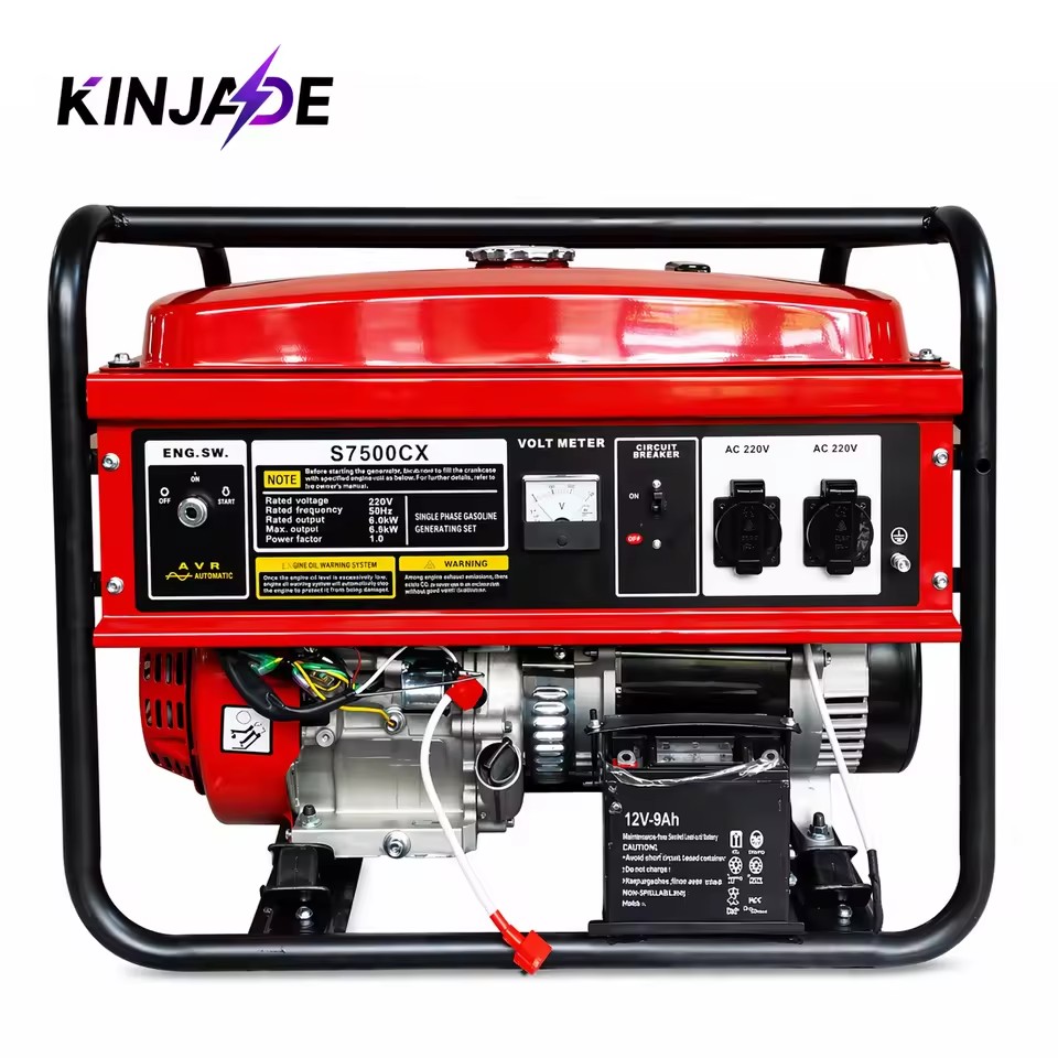 6.5KW/7.0/7.5KW Portable Mini 4-Stroke Petrol Generator with 25L Fuel Tank Electric Start Light Weight for Construction Home Use