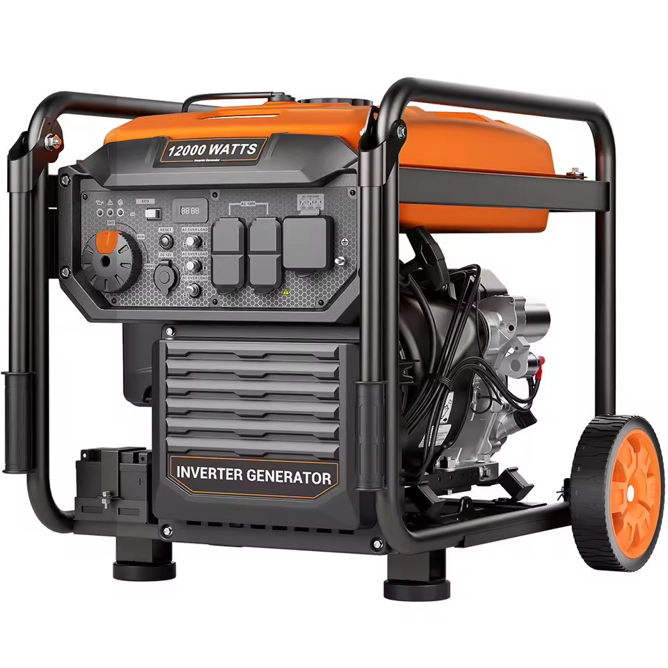 12000 Watts Inverter Generator 120V 60Hz 4-Stroke Gasoline Engine With Led Display And Recoil Start For Residential Use