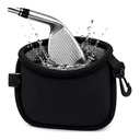 Portable Waterproof Waffle Microfiber Interior Stays Wet Inside Dry Outside All Round Golf Club Cleaner & Ball Washer Pouch