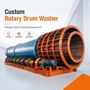 Continuous Working Rotary Drum Stone Washer Machine for Large Capacity Aggregate Washing Production Line