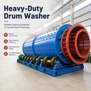 Automatic Rotary Drum Gravel Washer Machine for Stone Cleaning Aggregate Washing and Mining Applications