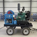 New 400tj5 Marine Diesel Unit Water Blast Pump Washing System 4000 psi 60L/min Ultra High Pressure Water Jetting Striping