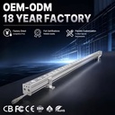 Manufacturer Wholesale IP65 Aluminum LED Wall Washer Lights 18W/24W/36W Building Exterior Lighting Waterproof RGBW Linear Light