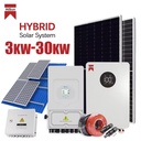 Small Hybrid Solar Kit Self Consumption Power Supply for Villa House 3kW 4kW 5kW 6kW 8kW 10kW HS-3~10KW-Hybrid System