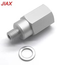 CNC Machined AL6061 Coolant Temp Sensor Adapter M12x1.5 Male to 1/2NPT Female Extended Fitting for LS Series Engine Swap