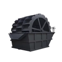 80-150 T/h Customized AC Motor 18.5 kW Wheel Bucket Sand Washer Concrete Construction Sand Washing Cleaning Machine
