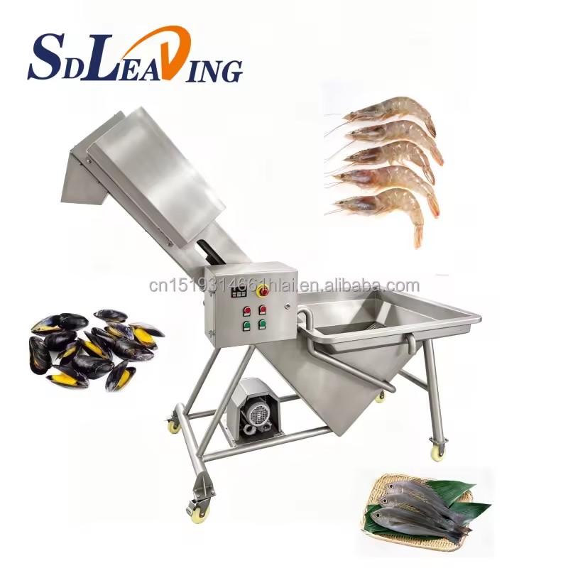Professional Seafood Washing Machine Fish and Shrimp Washing Machine Automatic Oysters and Scallops Cleaning Machine