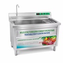 Food Processing Vegetable Washing Machine Vortex Bubble Washer for Potato Carrot Lettuce Cabbage Factory Supplier