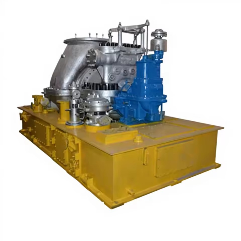 Condensing Steam Turbine with Generator for Industrial Waste Heat and Differential Pressure Recovery