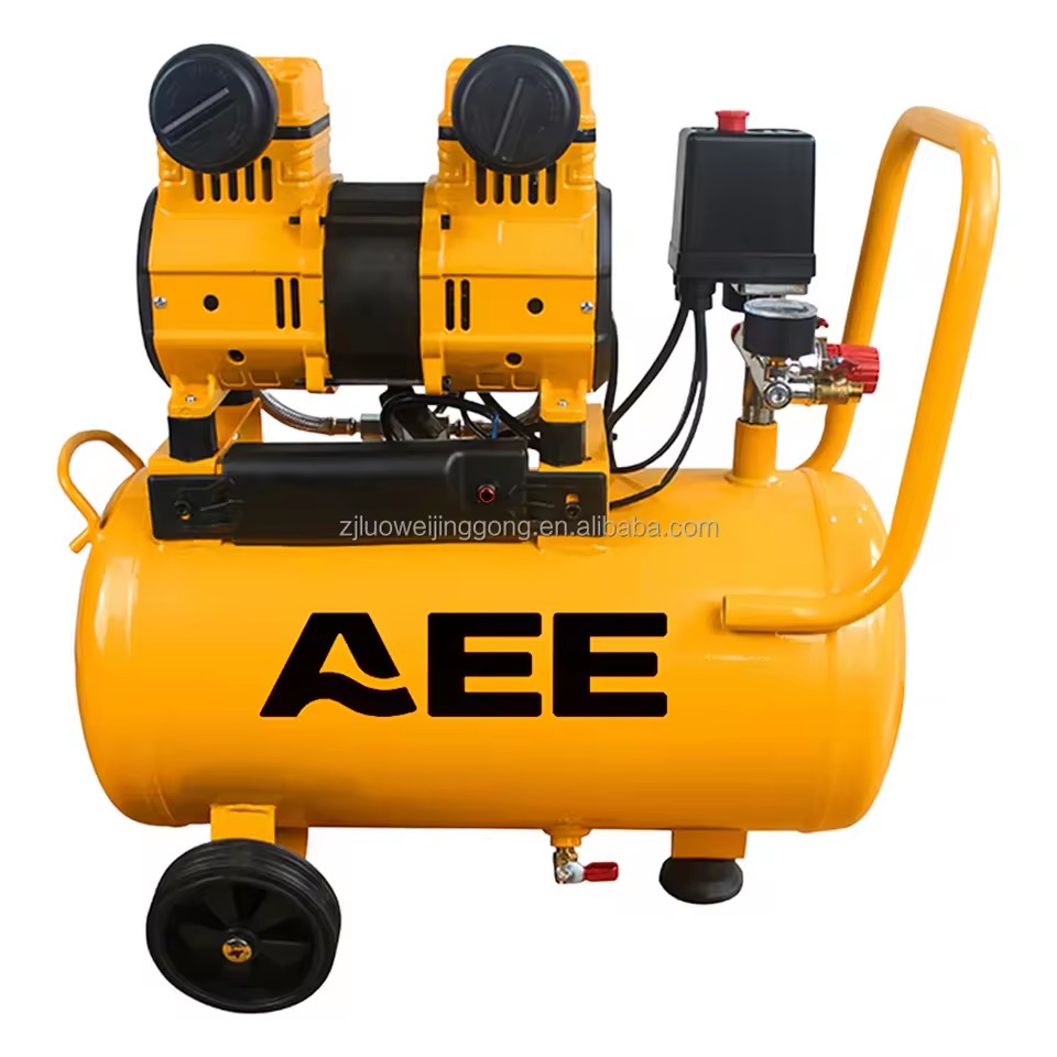Manufacturers Best Selling High Pressure Ac Power Electric 50l Oil Free Pump Air Compressor for Tires Nail Gun