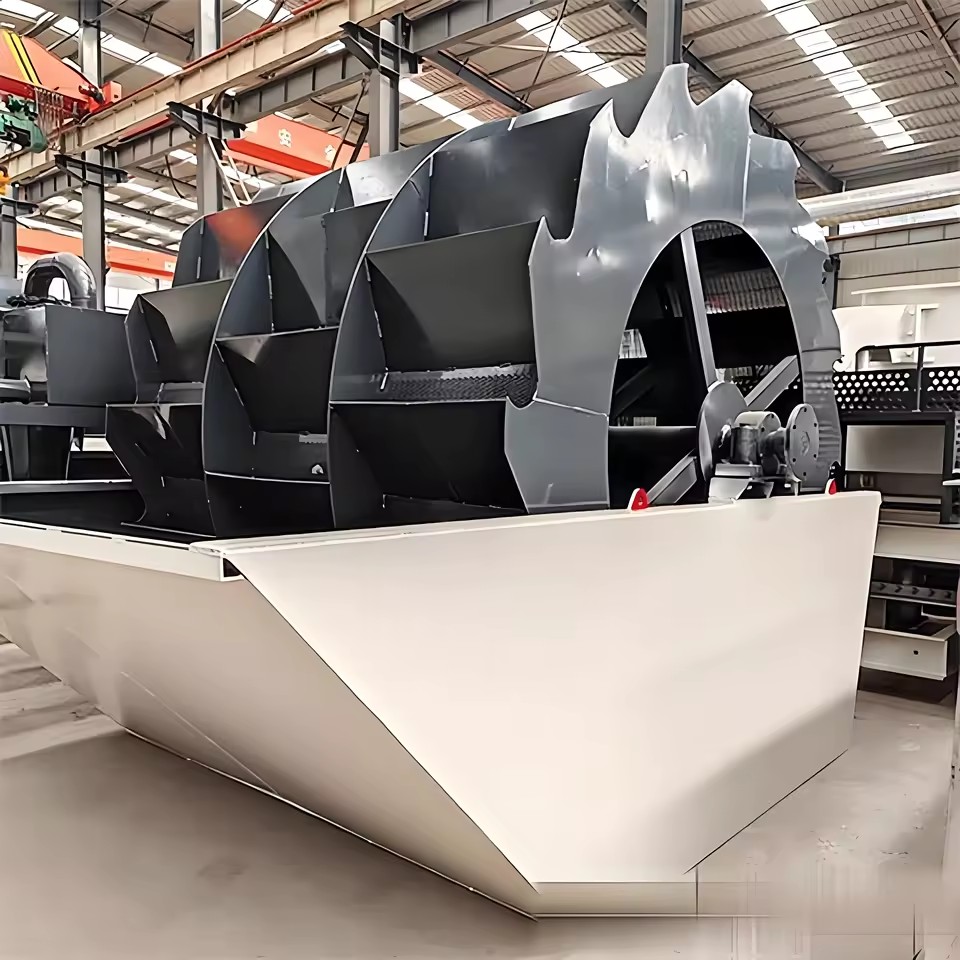 Single Wheel Sand Washer Low Consumption Sand Washing Unit for Limestone Sand Marble Chips for Small Sand Making Plant