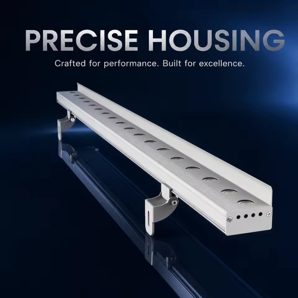 Hotel Wall Washer Led Linear Light Building Lighting Waterproof IP65 24W 24V RGB DMX512 Aluminum