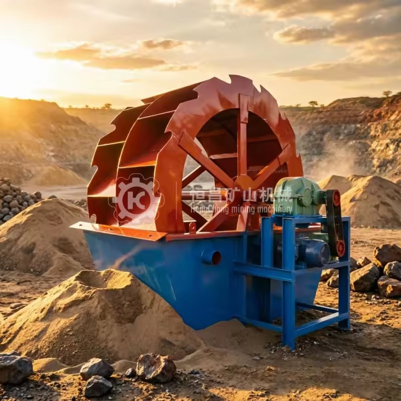 Wheel Sand Washer with Dewatering Screen for Mining Sand Washing Processing Plant