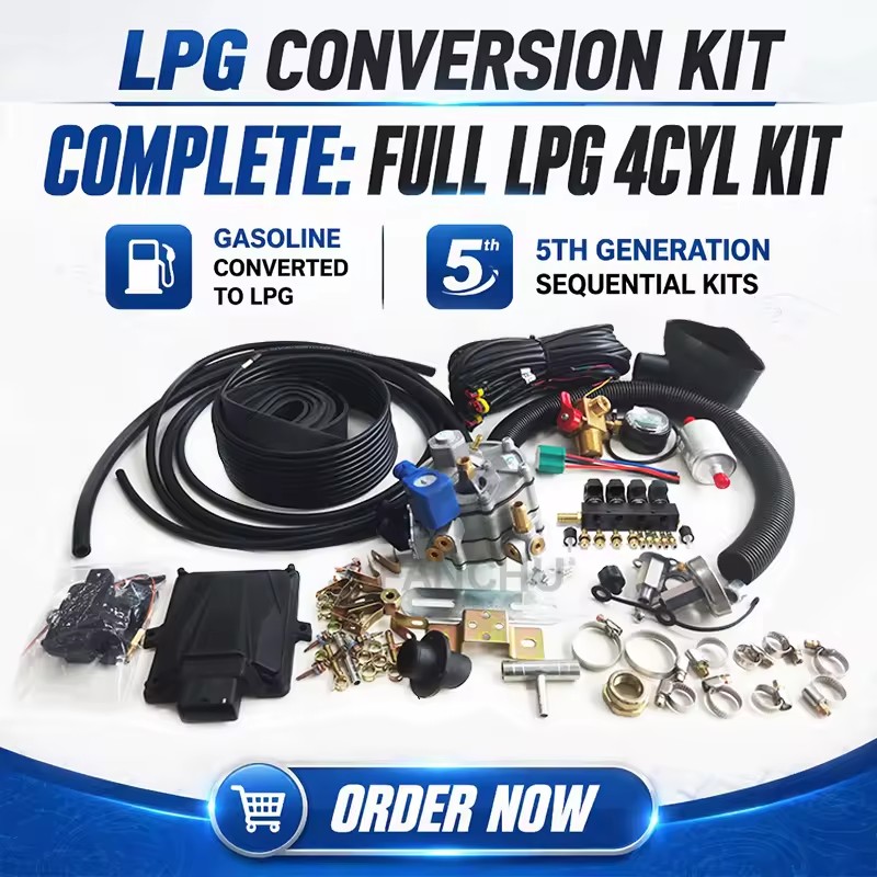 FC lpg 4 Cylinder Engine Car Conversion Kits Glp Gas 5th Generation Convert System Complete Kit for Autogas Convert Equipment