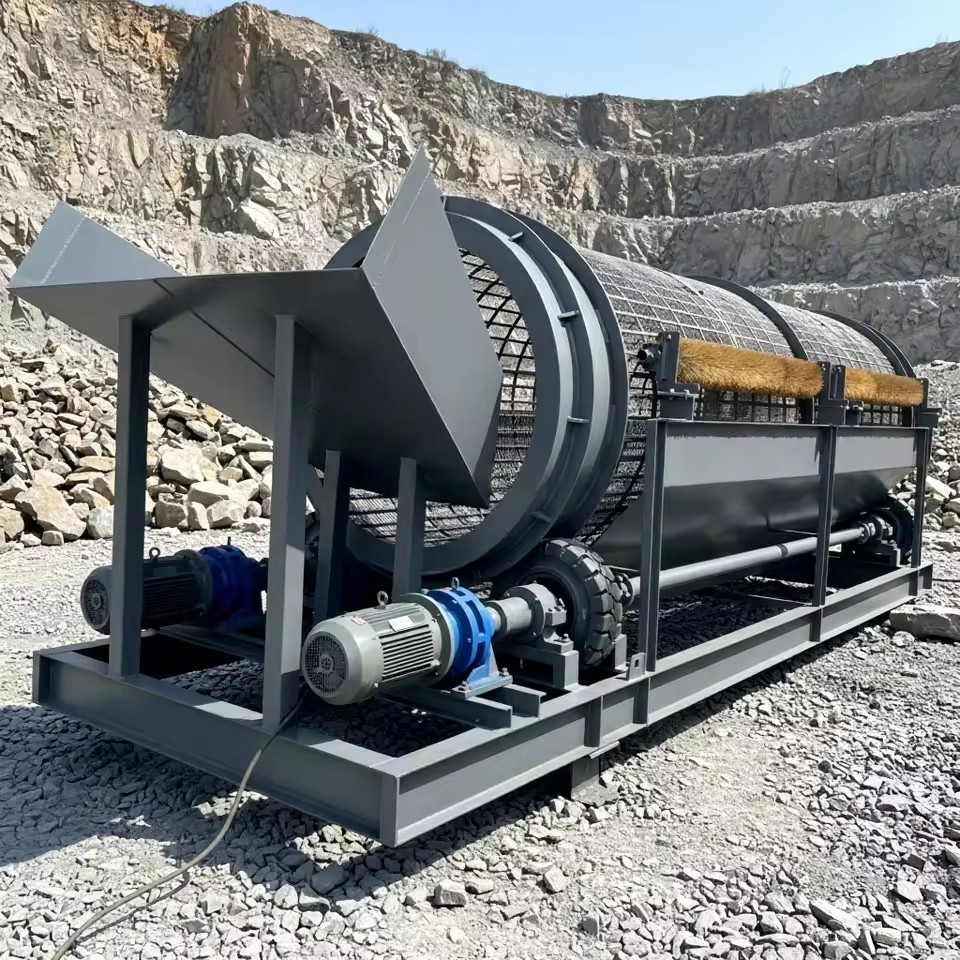 Hot-selling Industrial High Capacity Bearing Ore Rotary Screen Soil & Compost Screening Machine