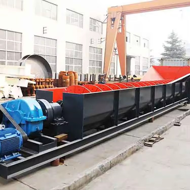 Hot-Selling Spiral Sand Washer with Gear & Pump 100tph Capacity for Aggregate Gravel Stone Washing