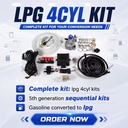 ACT LPG Car 5th Generation 4CYL Conversion Kits Gas Full Equipment for Gasoline to lpg Conversion Kit