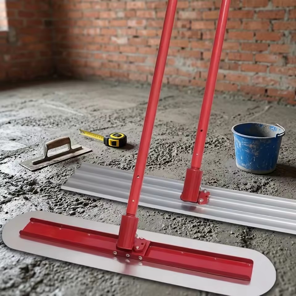 Factory Direct Sales Concrete Bull Float Cement Floor Smoothing Finishing Trowel for Road Construction Concrete Surface Leveling