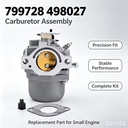 799728 498027 Carburetor Replacement for Briggs & Stratton 5HP 6.5HP Lawn Mower Generator Small Engine with Gasket & Adapter