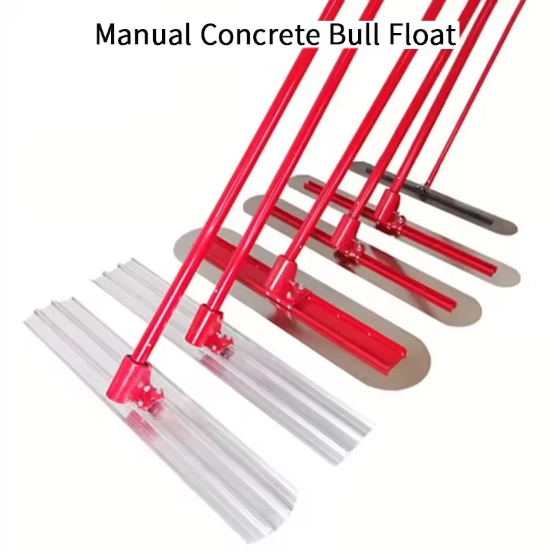 Heavy Duty Magnesium Concrete Bull Float with Aluminum Handle Gear Adjustment for Concrete Surface Smoothing and Finishing
