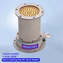 400V 11KW 15KW 17KW Tubular In-line Hot Air Duct Heaters Ducting Stainless Steel Generators Coffee Roaster Gene Heating element