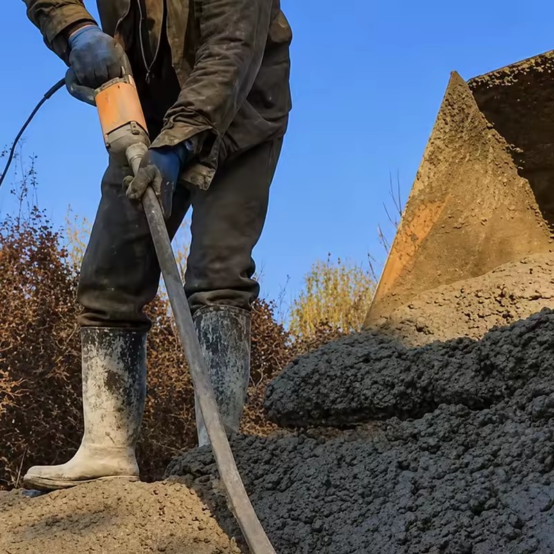 Portable Electric Handheld Concrete Vibrator Copper Motor Internal Vibrating Poker Flexible Shaft Concrete Compaction Machine