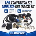 Gas 4 Cylinder Universal lpg Conversion Kit for 5th Generation Engine Multi-point Fuel Injection (MPI)