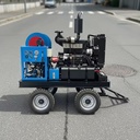 New Municipal Exclusive Use Sewer Jetter Hose Reel 300Bar 60L/min Diesel Engine Heavy Duty Drain Cleaning Water Blasting Paint
