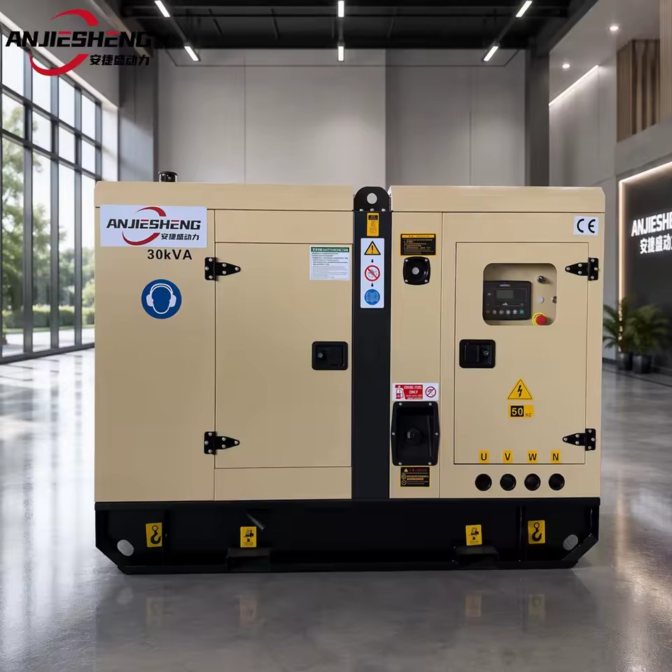 30kva 40KW 50kw Silent Diesel Generator Stamford 1/3Phase ATS Water Cooled 50Hz 1500RPM 400V 33E Engine Parts Genset